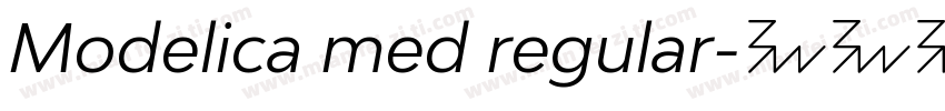 Modelica med regular字体转换